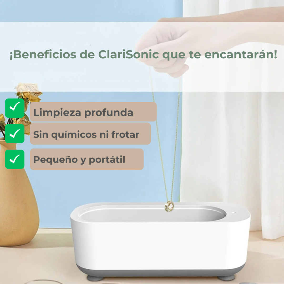 ClariSonic, limpiador ultrasónico de joyas y accesorios 💎⌚🖌️