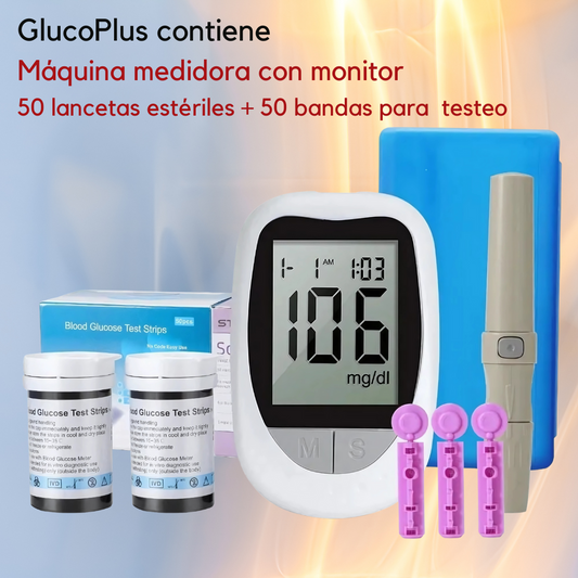 GlucoPlus, tu medidor de glucosa rápido y confiable