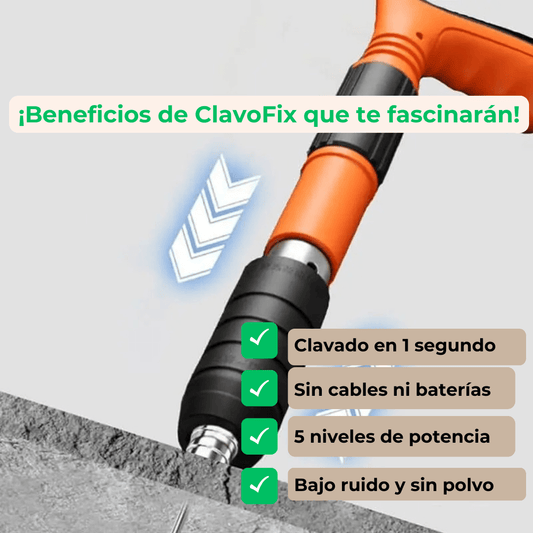 ClavoFix, fijadora de clavos en 1 segundo ⏱️⚡INCLUYE 20 clavos de regalo 🎁