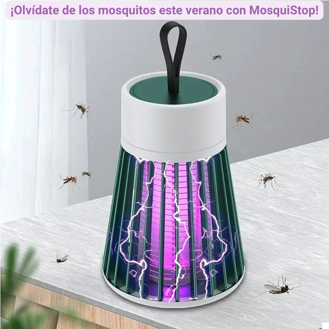 MosquiStop, lámpara matainsectos UV recargable