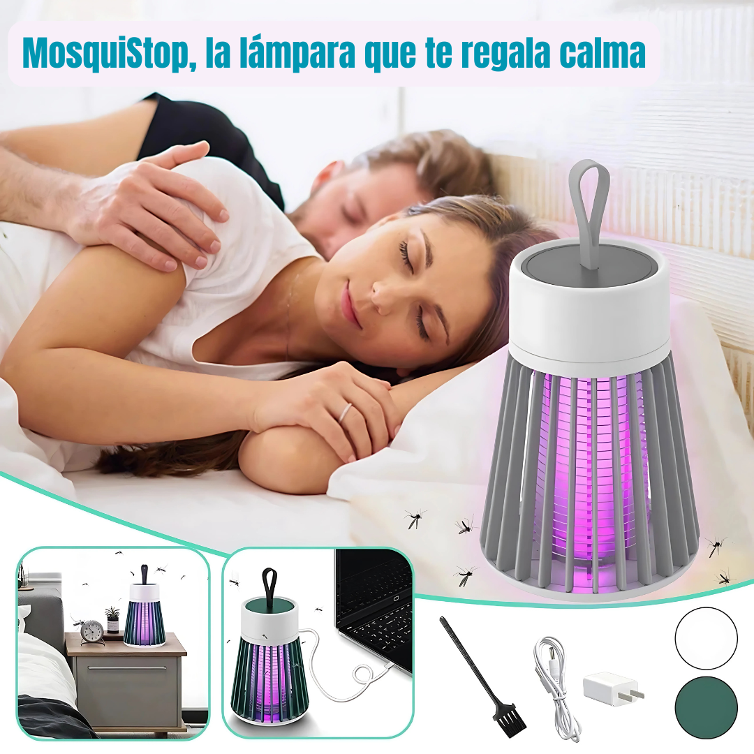 MosquiStop, lámpara matainsectos UV recargable